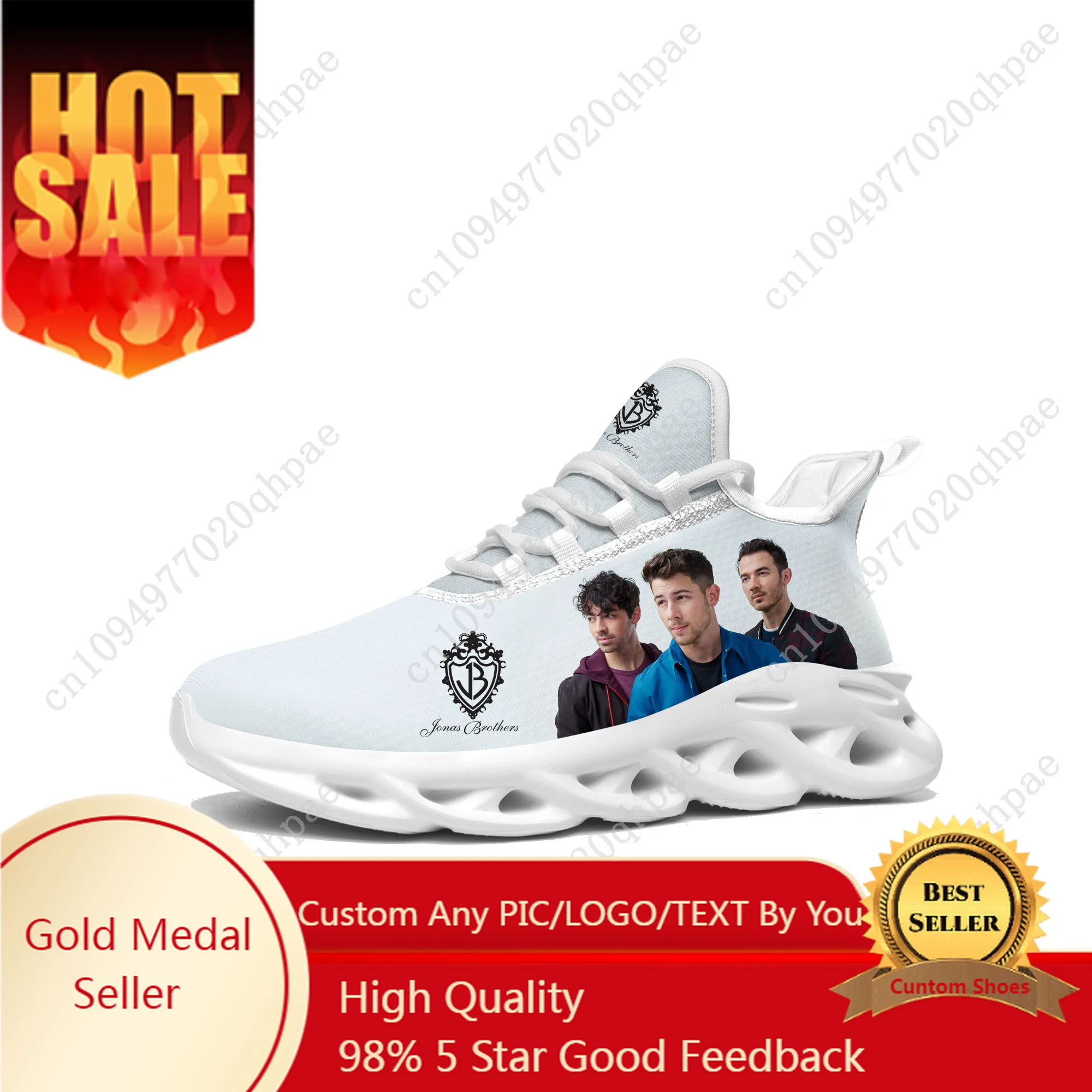

Jonas Brothers Flats Sneakers Mens Womens Sports Running Shoes High Quality DIY Sneaker Lace Up Mesh Footwear Tailor-made Shoe