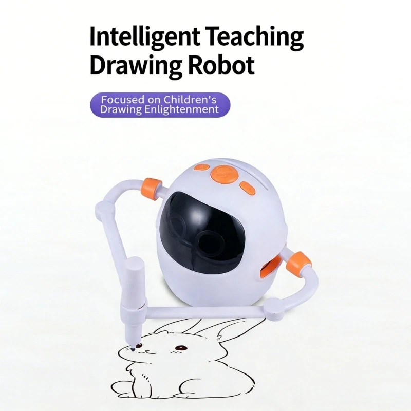 Y4UD Creative Gift Drawing Robot Early Educational Toy For Artists Inspiring Fun Learning And Imagination with 100 Cards