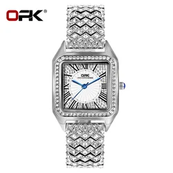 OPK-relojes de marca para mujer, conjunto de diamantes explosivos, joyería elegante, hebilla de reloj, reloj de cuarzo, reloj de lujo, resistente al agua