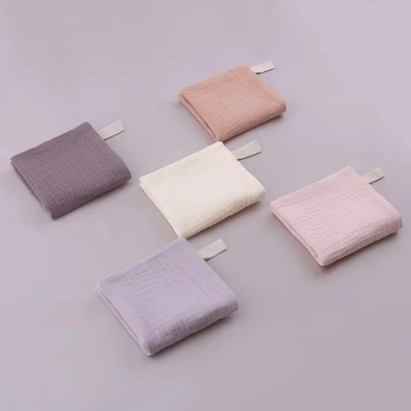 2/5PC Baby Towel Newborn Stuff Muslin Square Towels Infant Newborn Hand Bath Shower Face Towels Soft Cotton Gauze Baby Washcloth