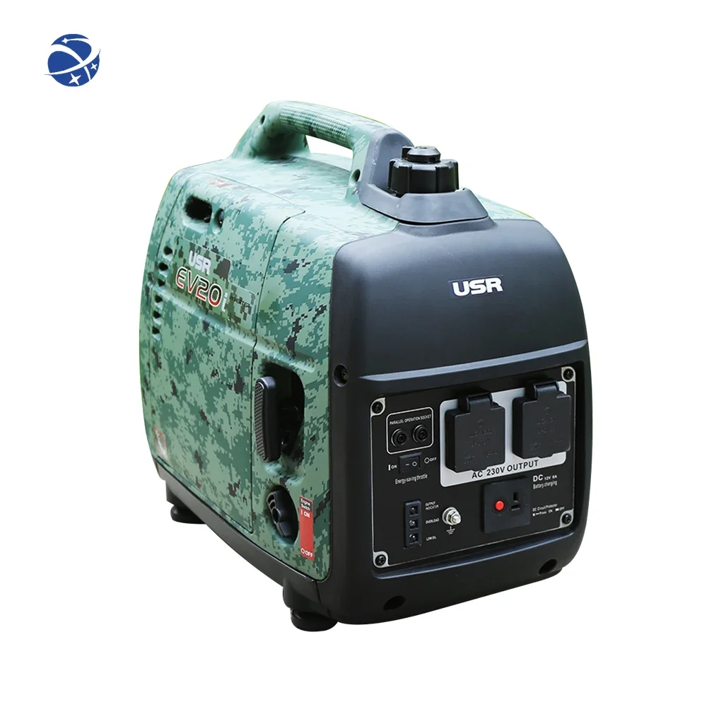 #YUNYI Portable 2000W AC Inverter Single Phase Gasoline Generator High Quality for Caravan Use 50Hz/60Hz Frequency