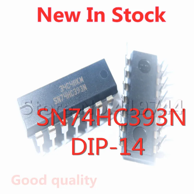 5PCS/LOT SN74HC393N 74HC393 DIP-14 dual 4-bit binary counter  In Stock NEW original IC