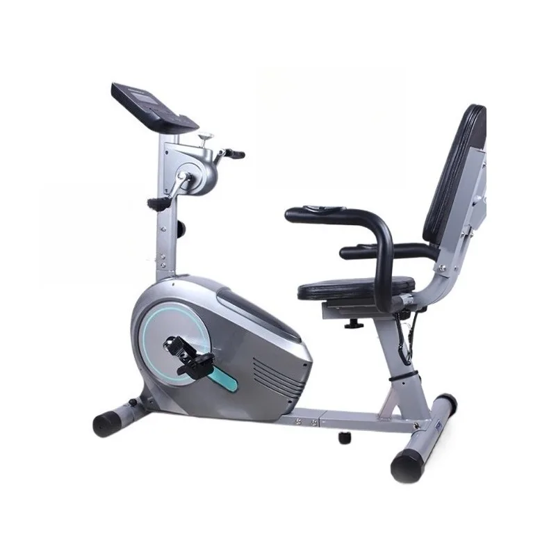 Horizontal exercise bike, household spinning bike, indoor silence, electric rehabilitation training equipment for the elderly