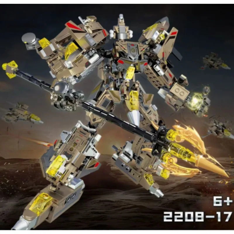

MOC Building Blocks: Steel Combat Mecha Robot Assembly Model, Trendy Collectible Figure, Educational Toy for Boys, Holiday Gift