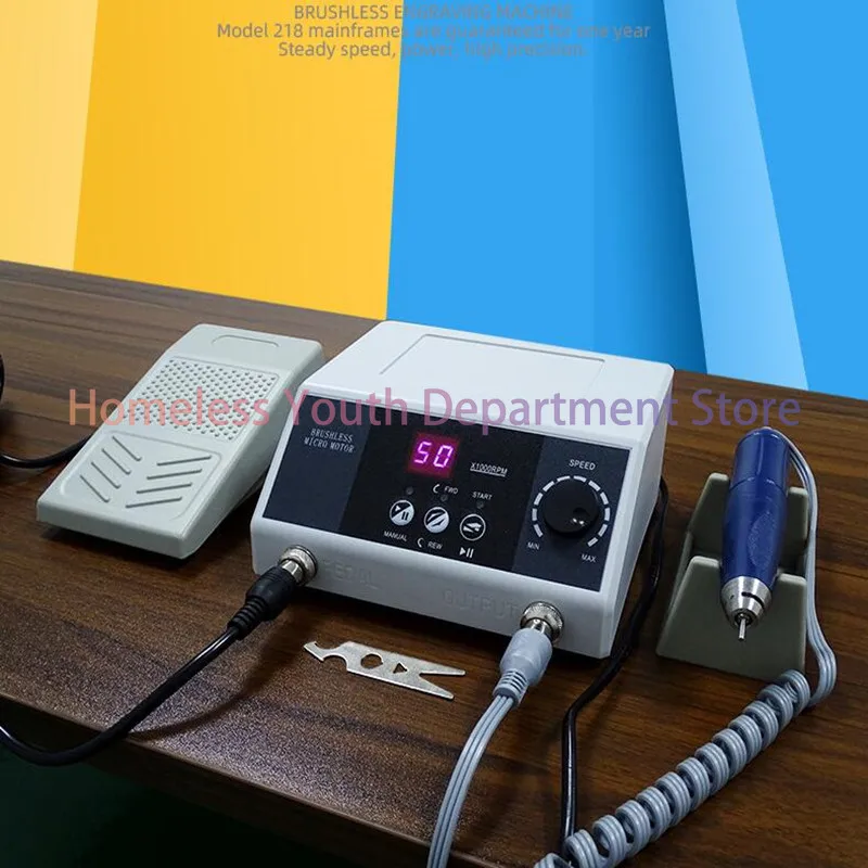 Technician Laboratory Equipment Dental Brushless Grinder Jade Carving Machine 50000RPM Brushless Grinding Micro Motor
