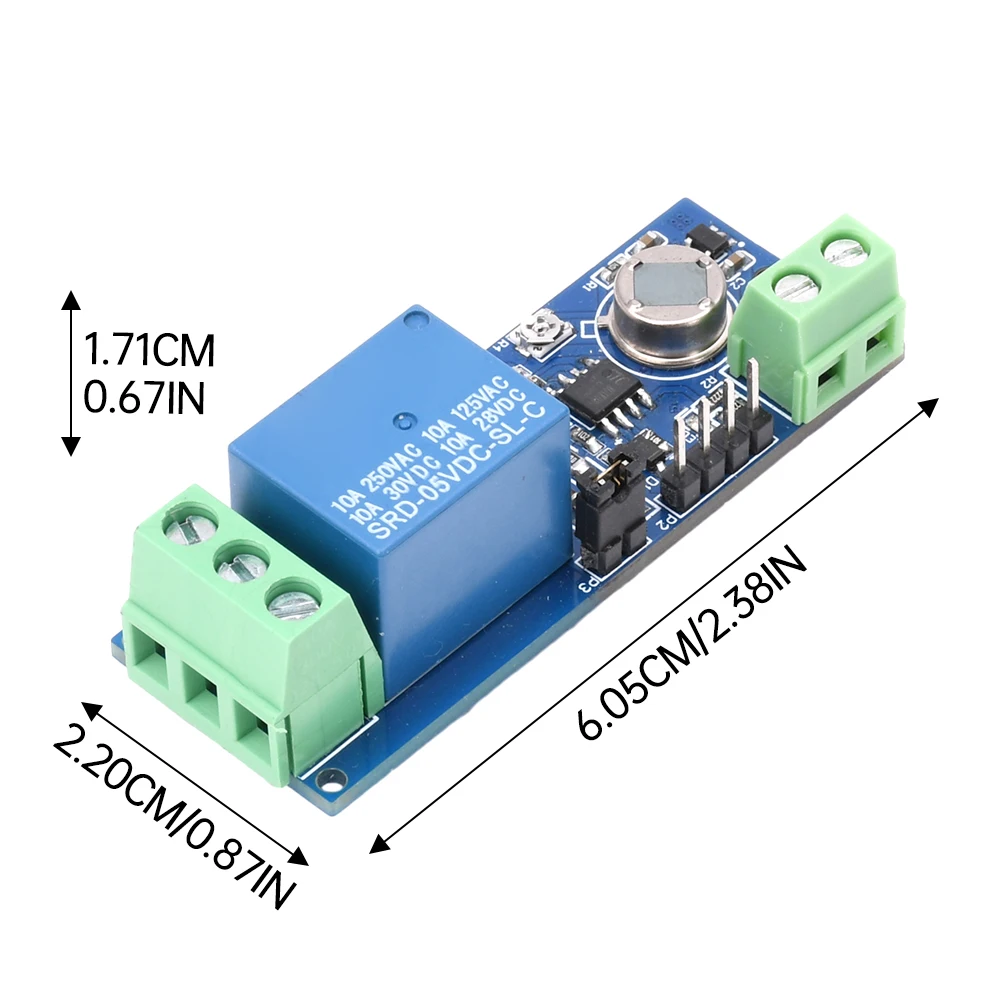 Imagem -06 - Infravermelho Sensing Relé Módulo Canal 5v Delay Ajustável Dual Mode Bm412 Sensor de Presença Humana dc