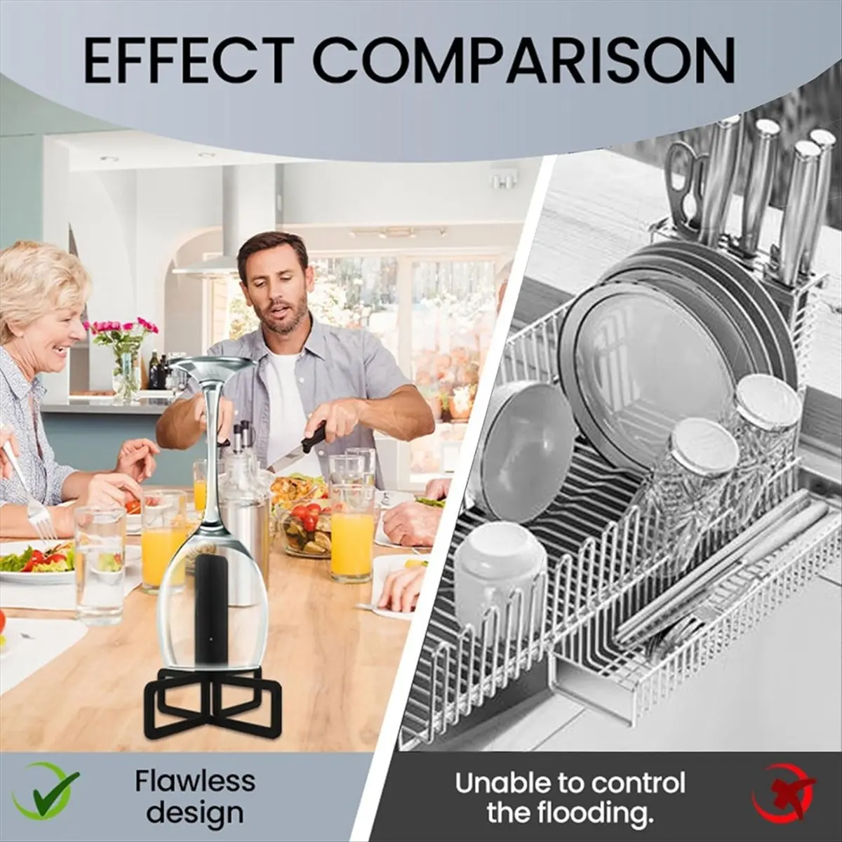 (HOPE) 2pcs 3 In1 Stackable Wine Bottle Drying Rack, Countertop Bottle Holder Stand, 3.93 X 3.93 Inches