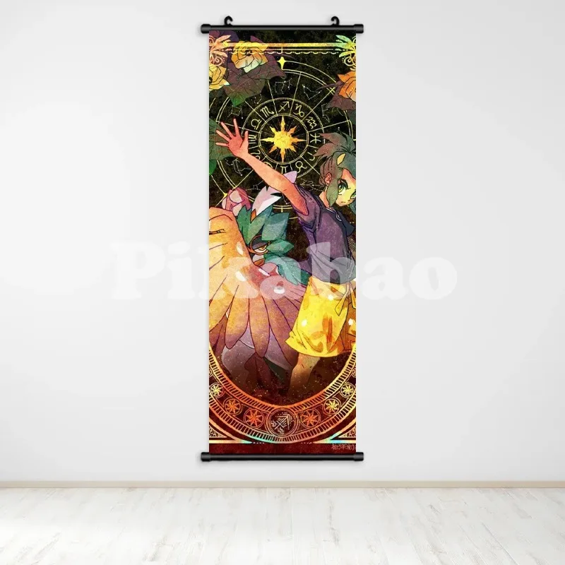 Póster de Pokémon impreso, obra de arte de pared de Anime, pintura de estilo de doce constelaciones, lienzo de Pikachu, rollos colgantes, decoración de la habitación del hogar