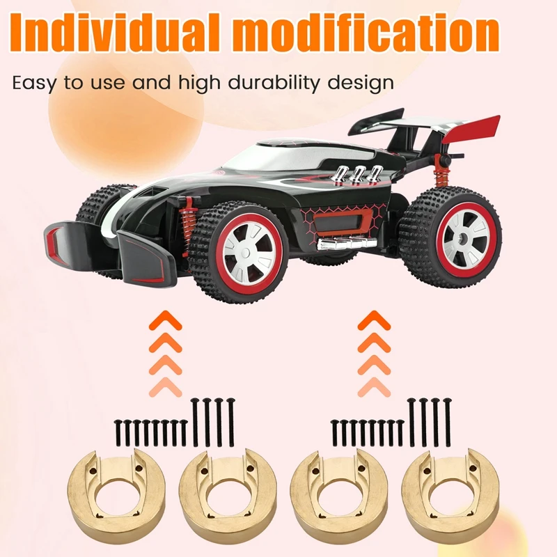 RC Car Upgrade Counterweight Kit For MJX H8H 1/10 YK4102 YK4103 YK4104 YK4106 YK4082 YK4083 RC Car Upgrade Part