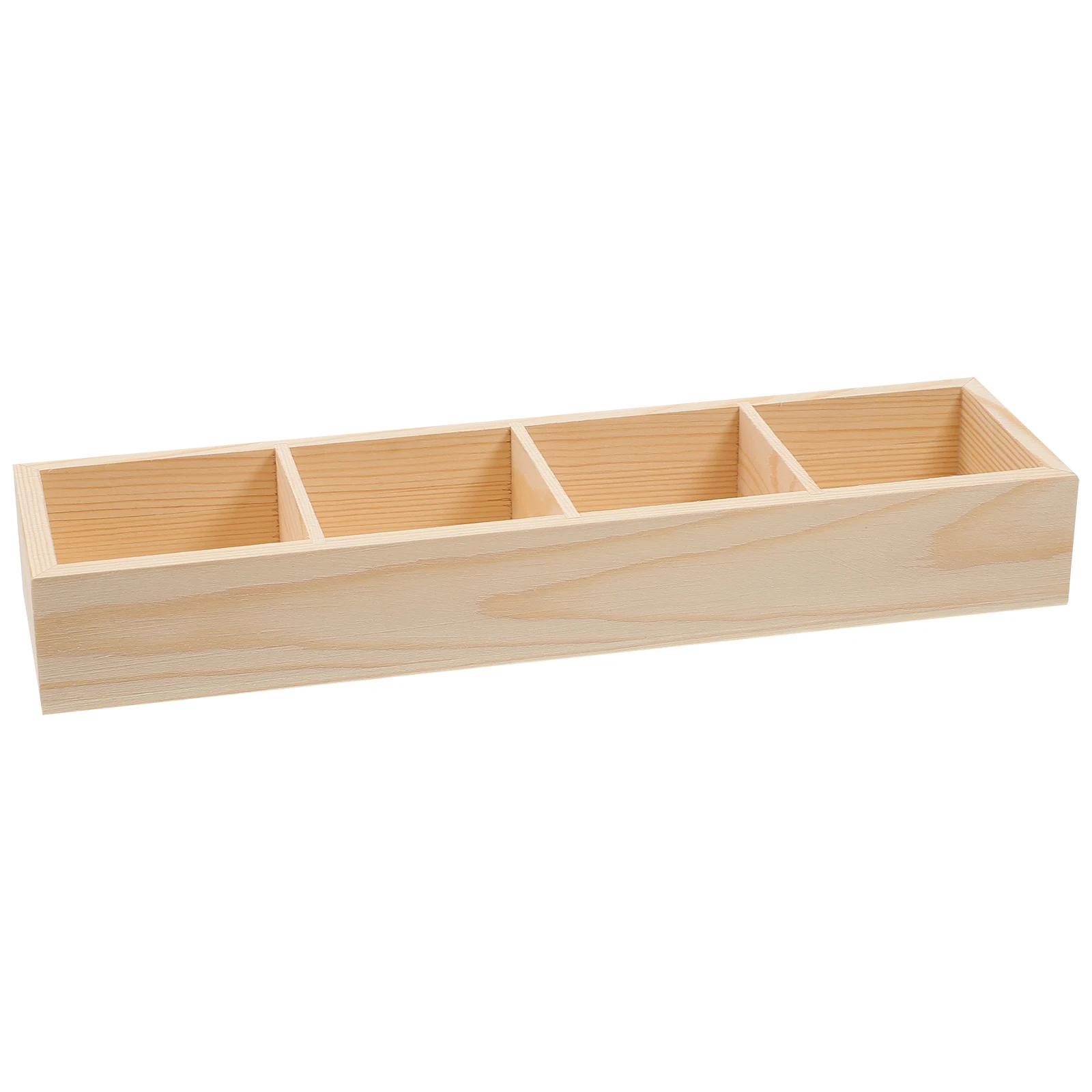 Wooden Sugar Coffee Storage Box Tray Supply Tea Bag Box  Dispenser Counter Holder Wooden Frame Packet Multi-function Organizer