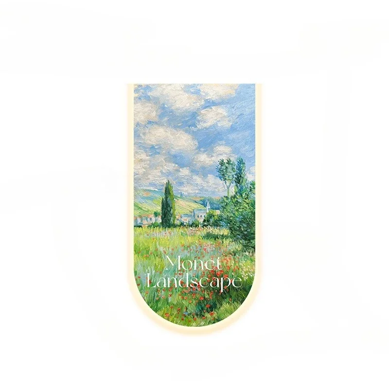 

Wheat field green landscape ins lighting painting, entrance decoration, French, retro, living room