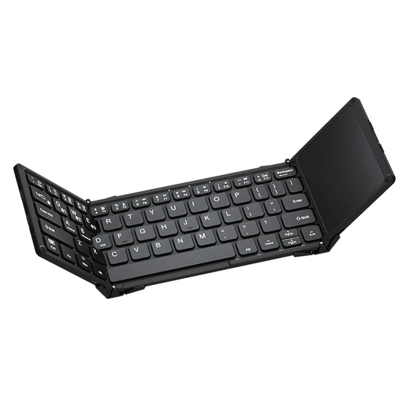 

Portable Mini Folding Wireless Bluetooth-compatible 5.1 keyboard with 3 Channel Connection for Windows Android IOS