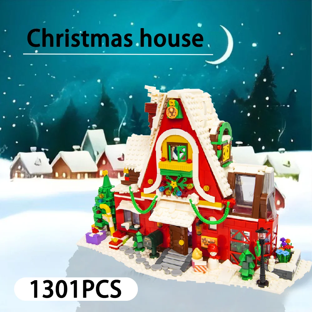 Christmas themed high difficulty building blocks, decorations, puzzle toys, Halloween, Thanksgiving, New Year's birthday gifts