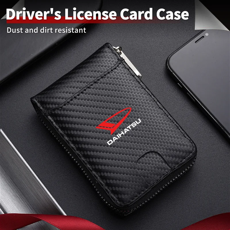 New Portable Super Slim Soft Wallet Mini Credit Card Purse For Daihatsu Terios Sirion Mira Materia Rocky YRV Feroza Char