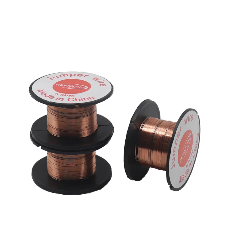 【10-2PCS】0.1MM PCB Link Wire Copper Soldering Wire Maintenance Jump Line PCB Welding Mobile Phone Computer Repair Tools