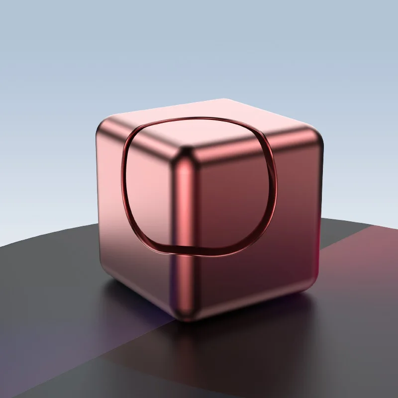 Cubo Spinner Decompressione Spinning Toy Punta delle dita Giroscopio Desktop Metallo EDC Mano Agitarsi Giocattolo Costruire Flipo Flip Regalo per bambini Adulti