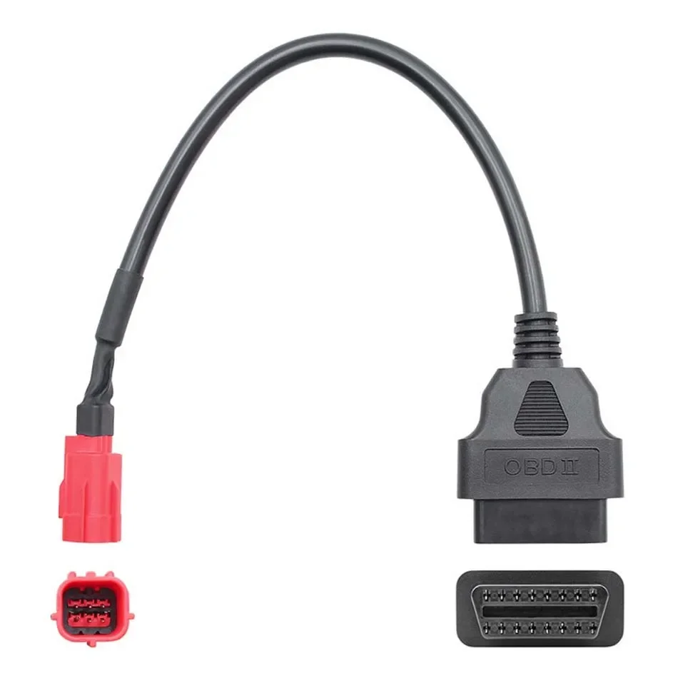 Универсальный OBD2 16PIN ELM327 с OBD 6 PIN для Honda/Yamaha 6-контактный и т. д. Country IV Мотоцикл Автомобильный ECU Детектор контроля кода