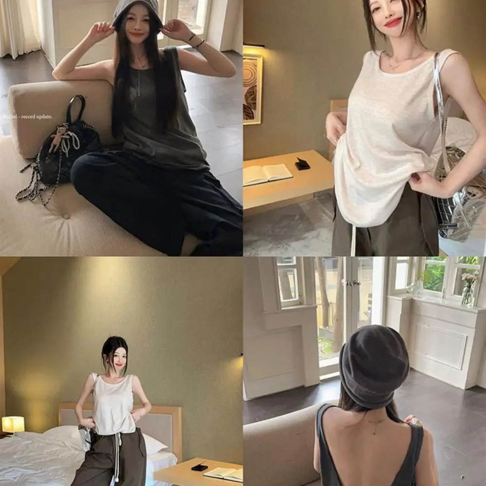 Módní nylonová bavlněná dámská neviditelná podprsenka bez ocelového rámu s hlubokým výstřihem do U, prodyšná podprsenka pro ženy a dívky - náhled 5