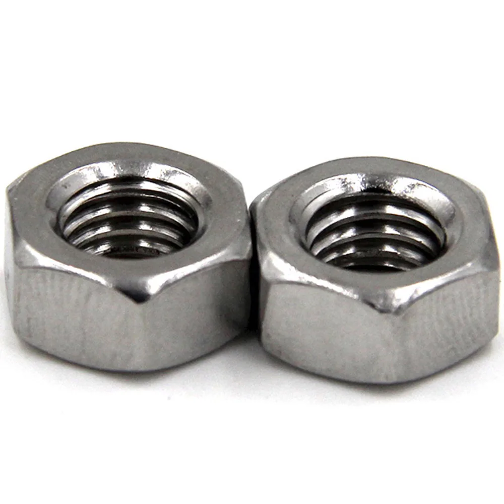 5 шт./пакет 1/4-20 (18-8) Нержавеющая сталь A2 шестигранные гайки, ASME B18.2.2 , ANSI