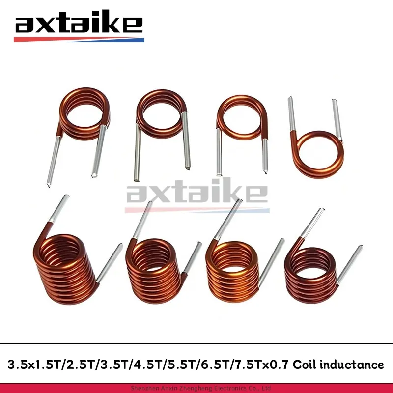 

20PCS Coil inductance 3.5*1.5/2.5/3.5-7.5T*0.7mm High-frequency Hollow Spring Inductor Remote Control FM Radio Frequency Filter