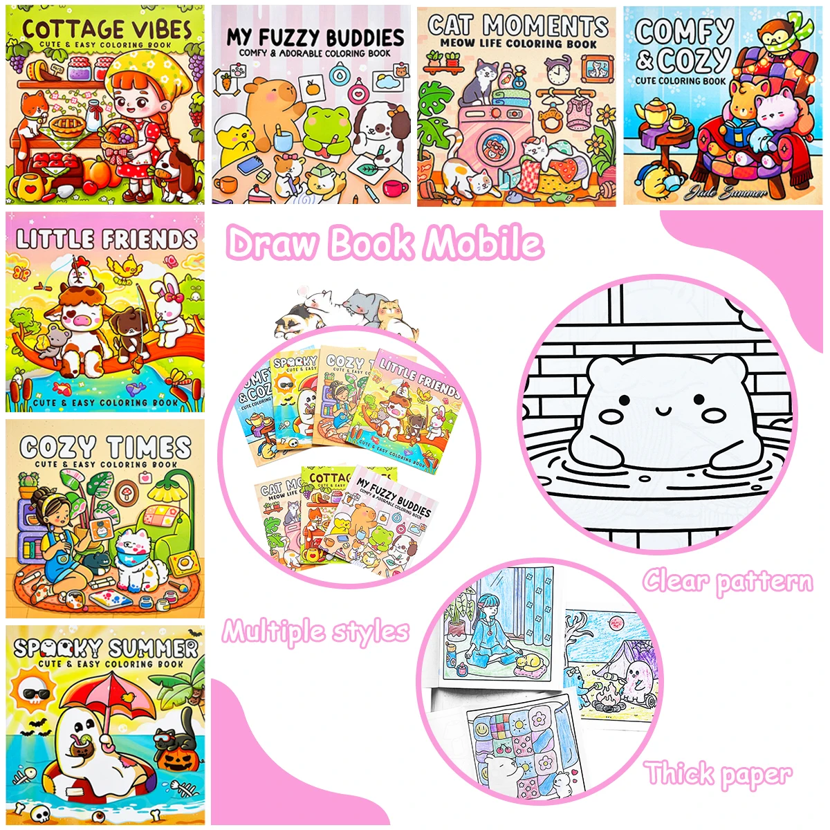 

【 Trend 】 Cute Picture Book Movement - Endless fun with various cute color themes, children's coloring books