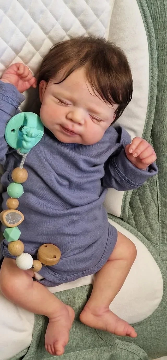 NPK 19'' Handmade High Quantity Reborn Pascale Lifelike Soft Touch Cuddly Baby Multiple Layers Painting 3D Skin