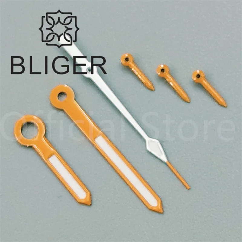 BLIGER Watch Hands Fit VK63 Silver Yellow Gold Rose Red Quartz Movement Green Luminous 6PCS/Set