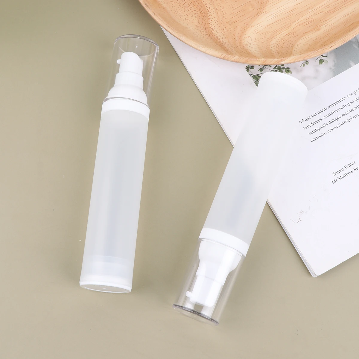 

3pcs Bottles Essence Emulsion Lotion Leakproof Travel Plastic Refillable Storage Container For Skincare