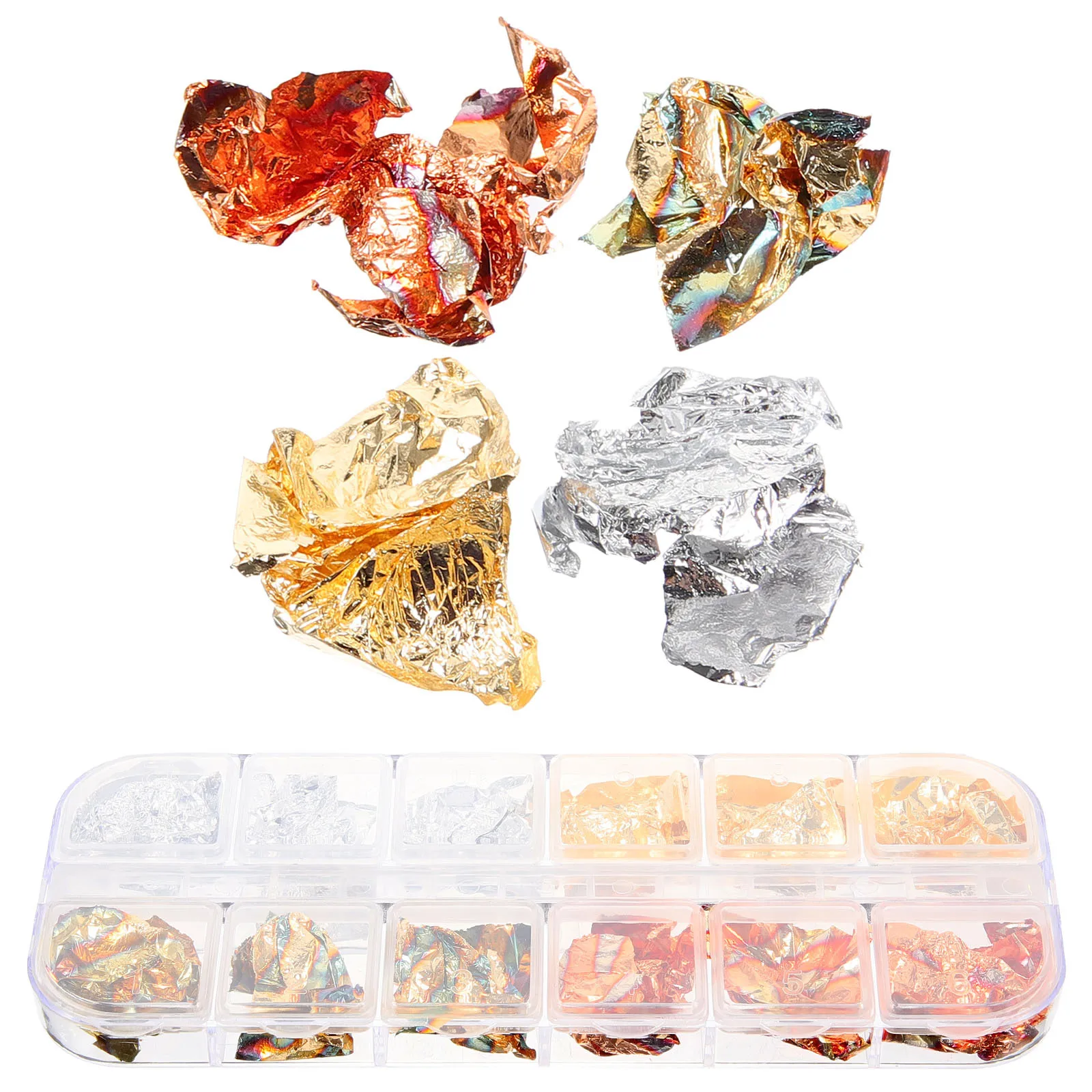 

1 Set Metallic Texture Foil Filler For Resin Craft Epoxy Art Tinfoil Decoration Handmade Safe Odorless Craft Fillers Portable
