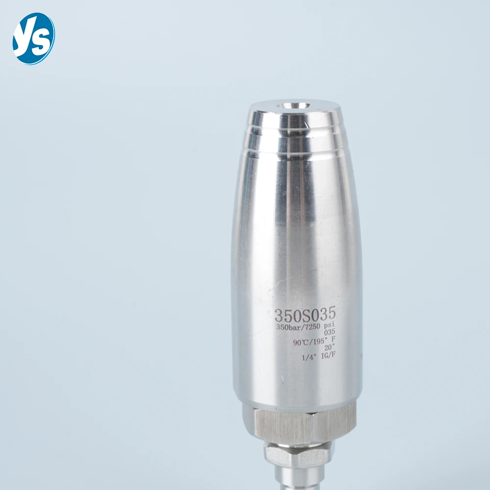 High Pressure Cleaning Nozzle - 250/350/500 Bar Turbo Rotator with Ceramic Core | 7250 PSI Rated for Potable Water Systems