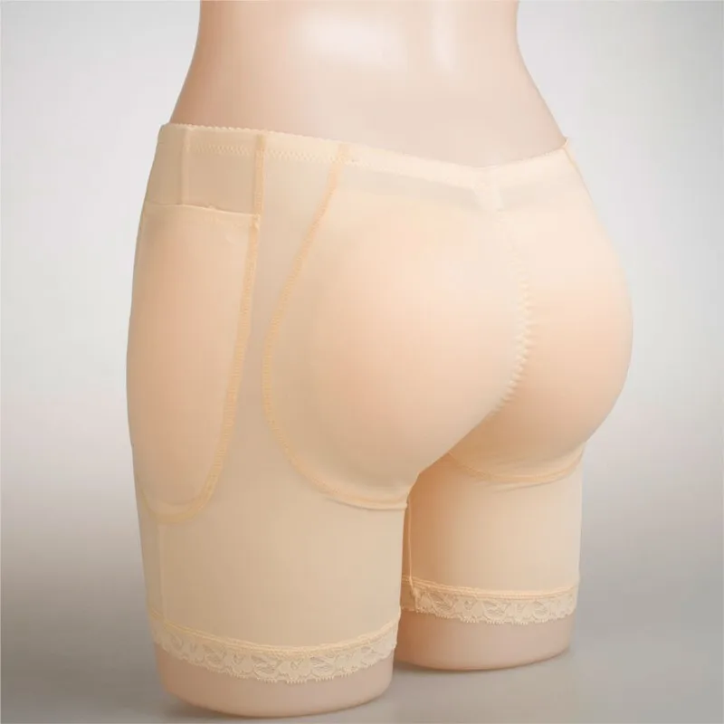 Fake ass seamless silicone hip pad pants cross-dressing 4 pieces of pad socket type silicone pad hip and hip pad