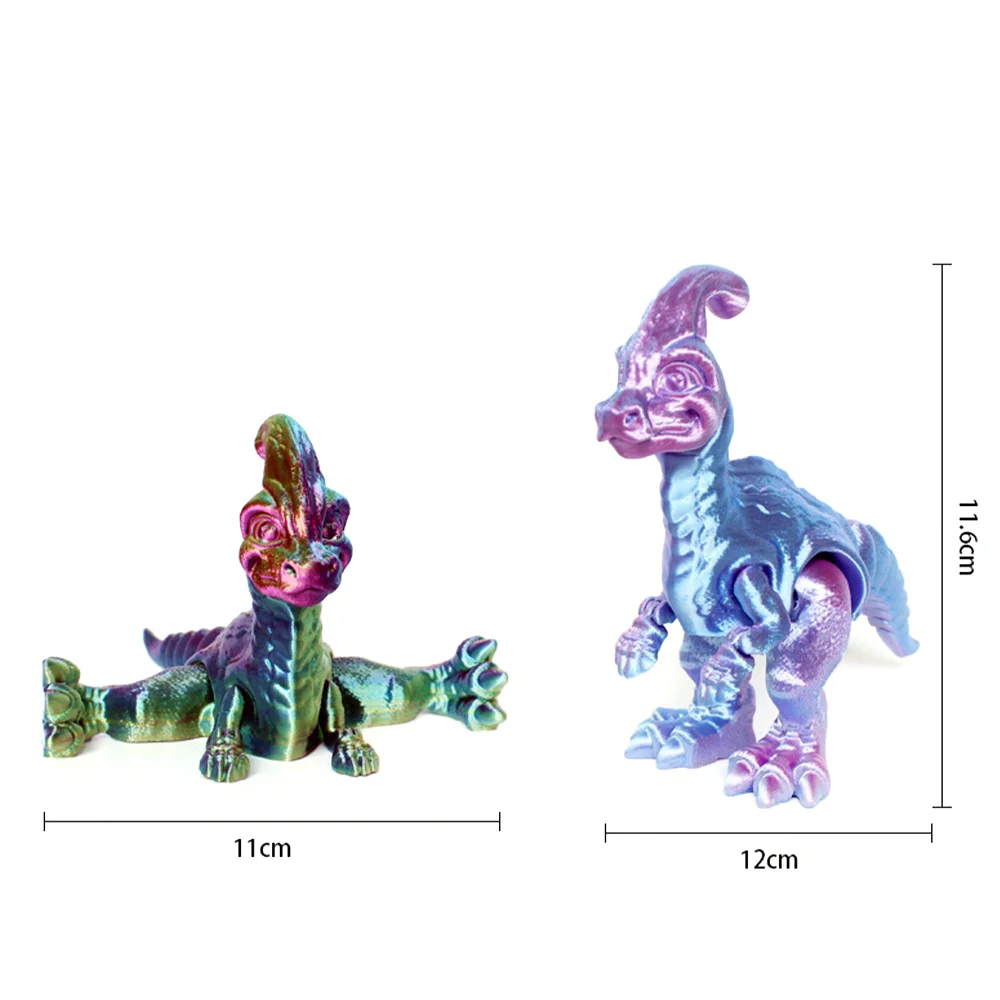 3D Gedruckt Spielzeug Dinosaurier Figuren Mehrgelenk Modell Ornament Brachiosaurus Dekorationen Linderung Desktop Neuheit Kinder Geschenke Spielzeug