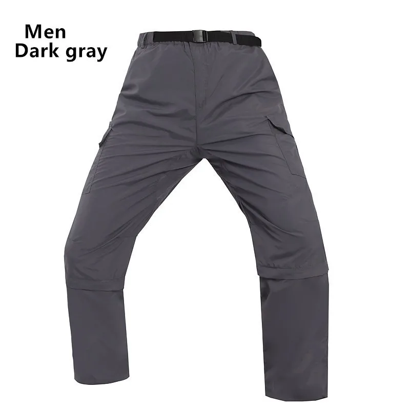 

Detachable Mens Summer Thin Quick Dry Pants Outdoor Fishing Camp Hiking Climbing Sports Breathable Fast Drying Removable Trouser