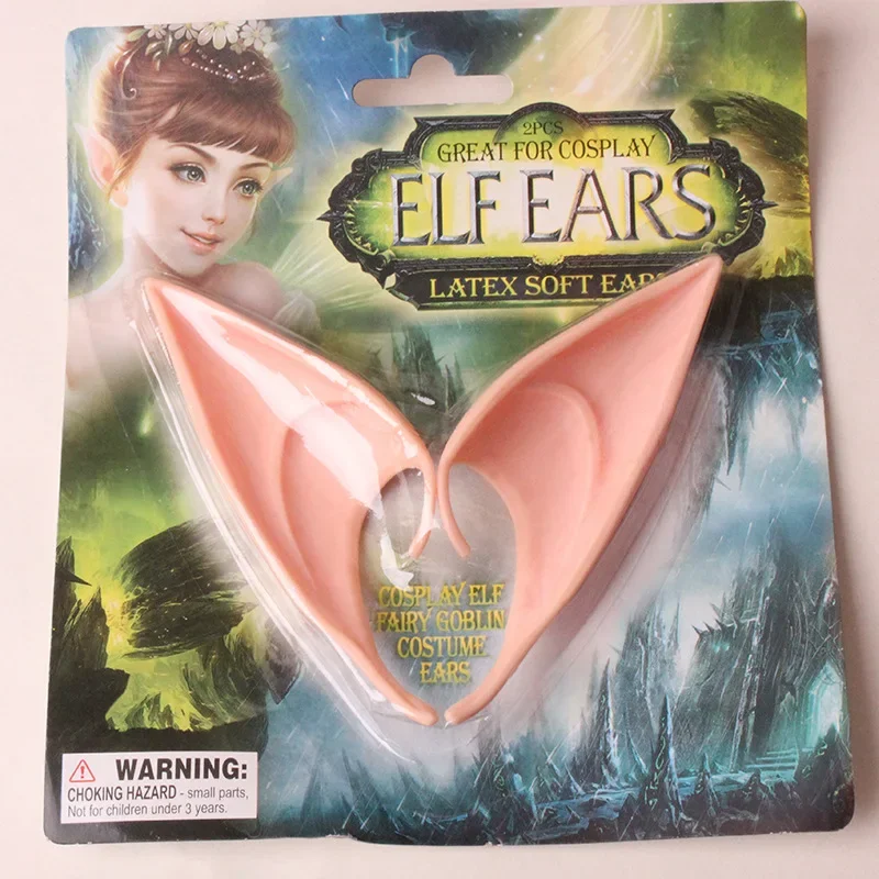 

Halloween Man Woman Elf Ears Fairy Angel Cosplay Props Leprechaun Goblin Fake Ears Cute Decoration