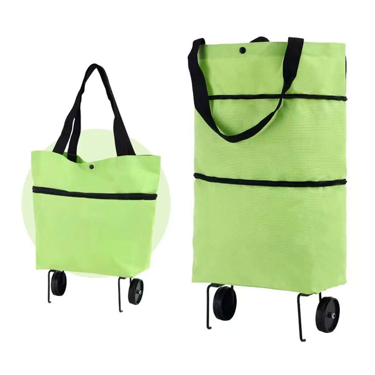 collapsible Portable wheeled shopping cart A portable shopping bag Waterproof shop Go grocery shopping Travel storage