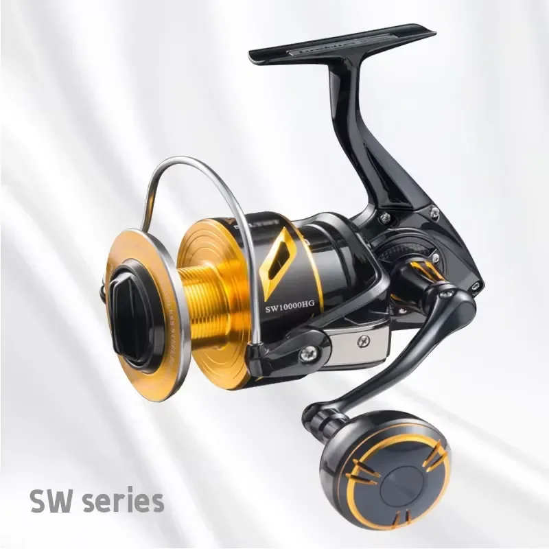 CNC Full Metal Saltwater Spinning Fishing Reel Iron Plate Trolling Jigging Reel SW4000XG SW5000XG SW6000HG SW10000HG