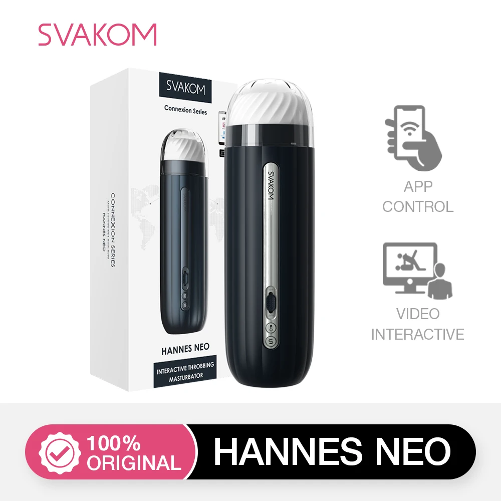 HANNES NEO Interactive Powerful Throbbing Sucking Masturbator Automatic Male Cup Adult 18 Toys APP Control for Men