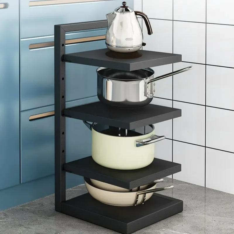 Shelf Under Sink Organizer Pot and Pan Organizer Rack metal Adjustable utensil storage holder for under Cabinet Kitchen Pot Rack