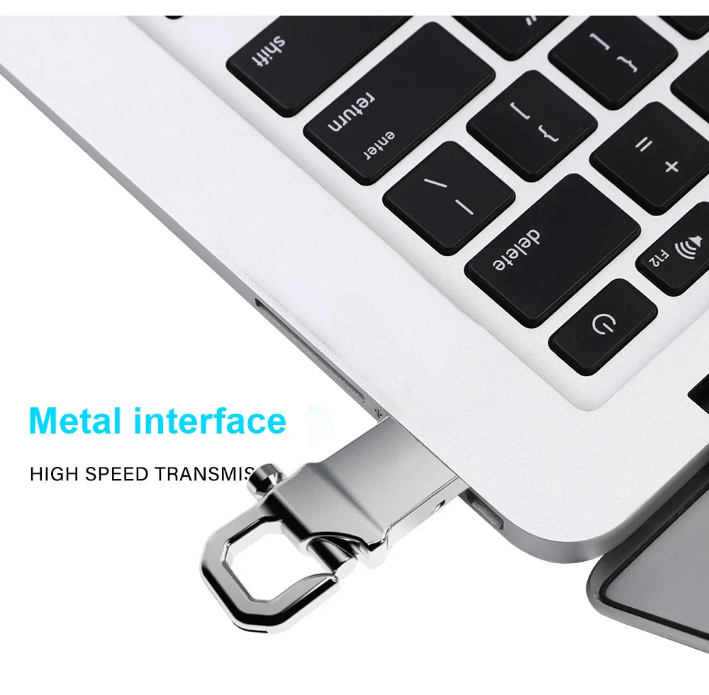 ALUNX-Clé usb 100% authentique en métal, support à mémoire de 4 gb 32gb 16 gb 8gb 64 gb 128gb 128gb