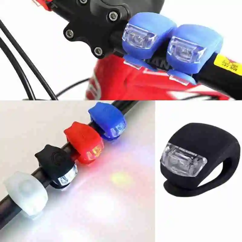 

Silicone Frog Bike Light LED Beetle Bicycle Tail Light Waterproof 3 Modes Safety Warning Lamp for Mountain Bike Helmet
