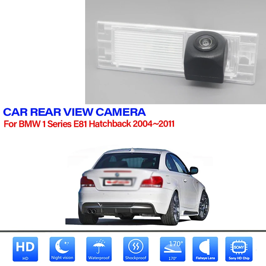 

HD CCD 1080*720 Fisheye Rear View Camera For BMW 1 Series E81 hatchback 2004~2009 2010 2011 Car Vehicle Parking Accessories