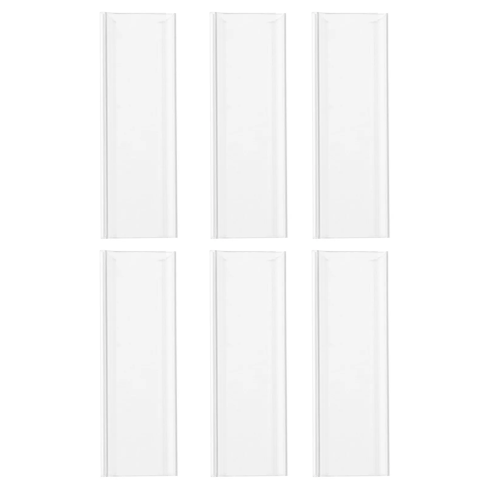 

6Pcs Price Tag Slot Sign Holder Acrylic Stable Shelf Label Display Holder Retail Price Label Sign for Supermarket Shop