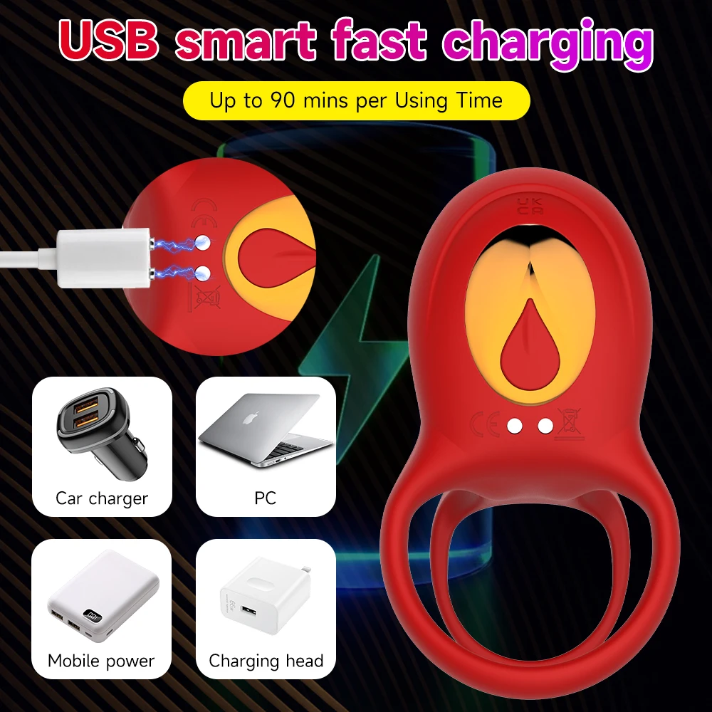 APP Remote Control Vibrating Cock Ring Penis Sleeve Rose Clitoral Stimulator Delay Penis Rings Vibrator Sex Toys for Men Couples - Image 3