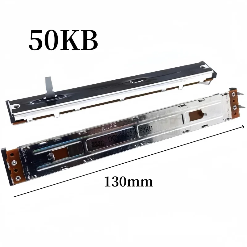 1 potenciómetro deslizante de viaje de 100MM DCV1009-A-50KB CDJ800 2000NXS2 velocidad Variable 130MM longitud del mango 14mm