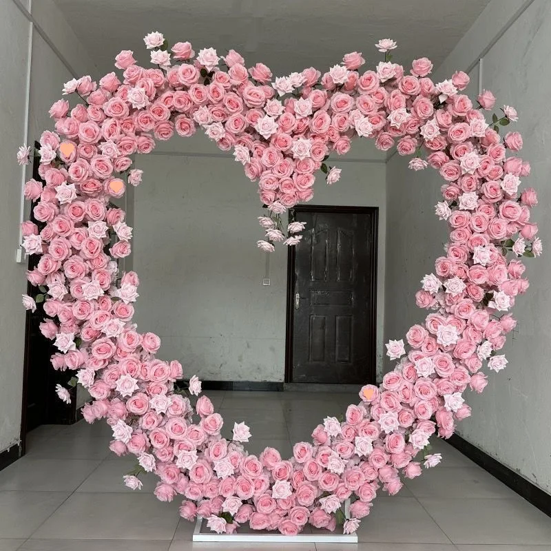 Wedding props wrought iron heart-shaped background arch stage arrangement shelf wedding ornaments love grid