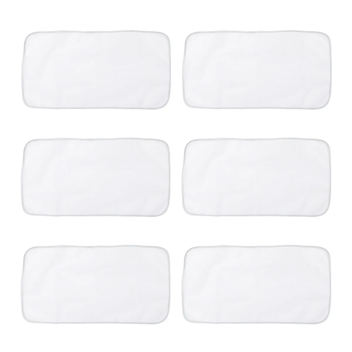 6Pcs Ironing Mat Premium Polyester Anti-Scald Heat Insulated Ironing Pad for Quilters DIY Craft Portable Grey Size 3