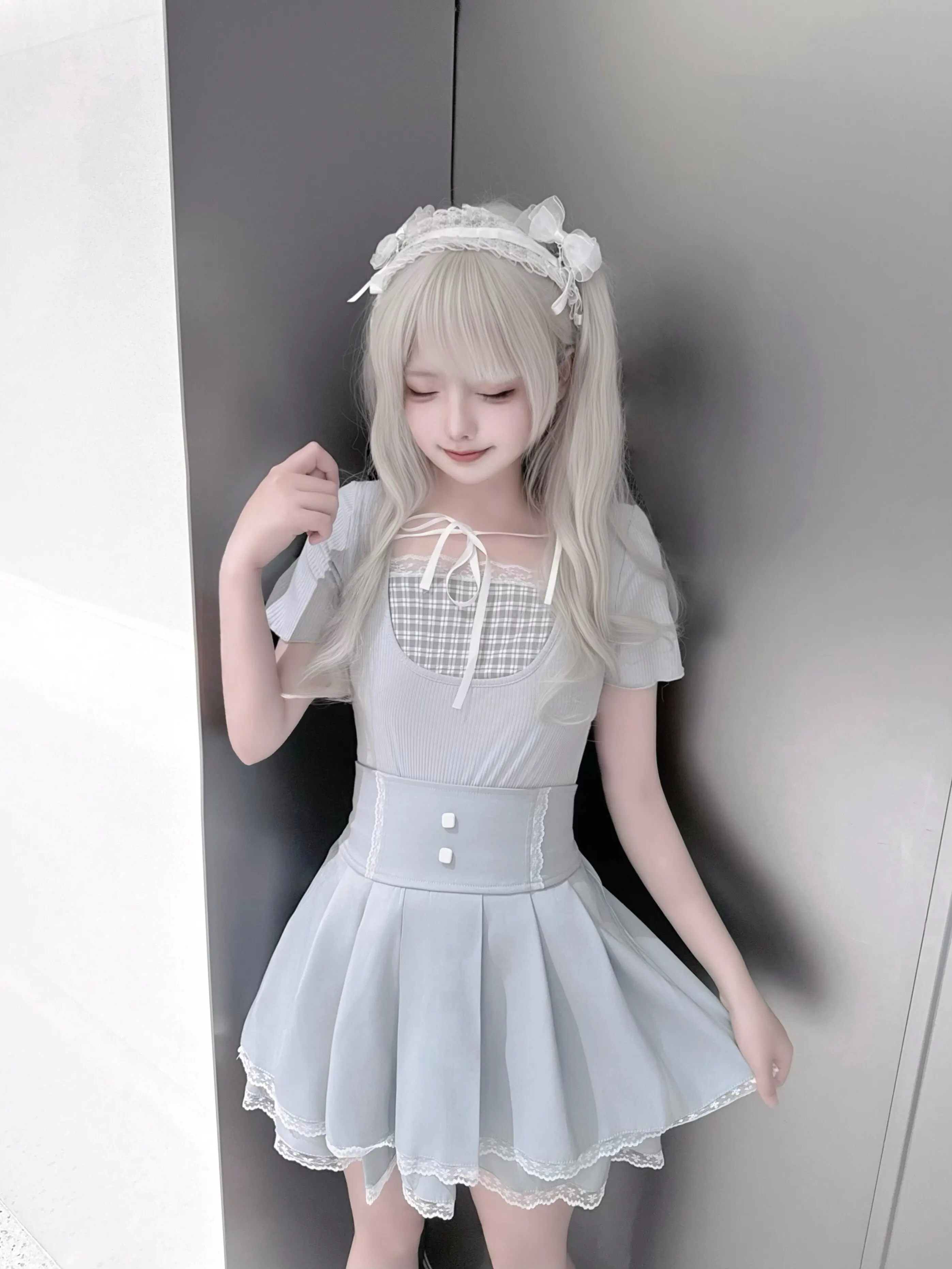 Girls' Short Skirt Japanese Production High Waist Cinching Slimming and Versatile Fashion Casual Skirts for Women Summer