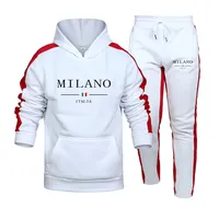 Mens Tracksuit Print Casual Hooded Sweatshirt 2 Piece Set Daily Jogging Men's Clothing Outdoors Sports Suit Hot Sales Streetwear