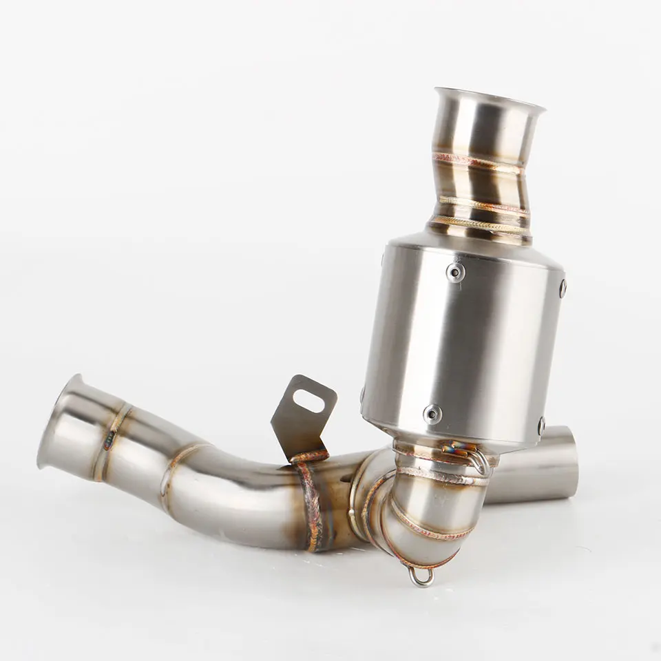 Motorcycle Exhaust For Ducati Monster 950 937 2021-2024 Escape Middle Link Pipe Stainless Steel Connection Original Muffler