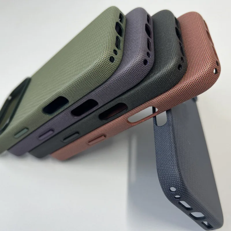 حافظة TechWoven لهاتف iPhone 17 Pro Max حافظة منسوجة مغناطيسية لهاتف Apple 17 Air غطاء حماية فاخر.